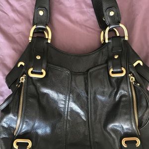 Kooba black leather Hobo